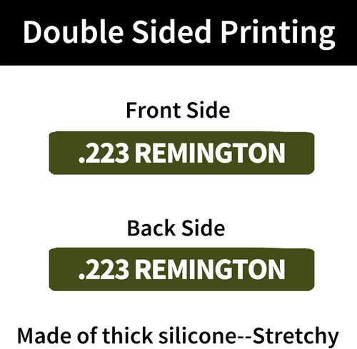 Miniatura 4 de Paquete de 12 bandas de marcado Miaozhun .223 Remington Magazine .223 para identificación de calibre de revista