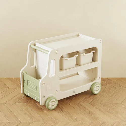 Organizadores de juguetes y almacenamiento para niños, armario de almacenamiento de juguetes de 2 capas con contenedores, caja de almacenamiento de