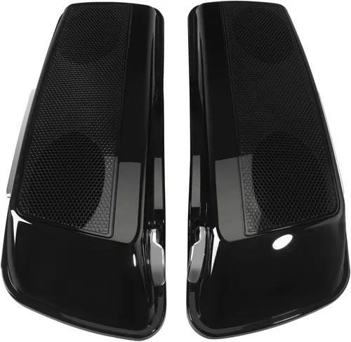 Miniatura 6 de TCT-MOTORPARTS Alforjas rígidas extendidas de 5 pulgadas x 7 pulgadas para bocinas Harley 2014-2024 Touring Road King, Road Glide, Street Glide