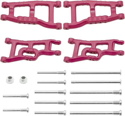 Miniatura 6 de OGRC - Paquete de 4 brazos de suspensión delantera y trasera de plástico para 1/10 Traxxas Slash 2WD F-150 de repuesto de 2555 3631 (azul)