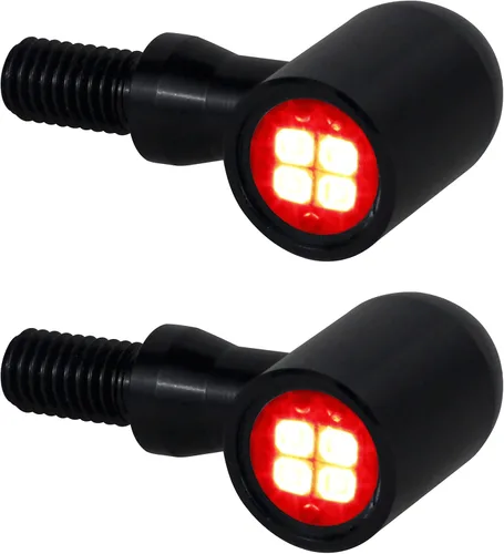 Miniatura 6 de Señales de Giro Delanteras y Traseras para Motocicleta Kit Universal de Señales de Giro LED Mini Intermitentes Compatibles con Harley Honda Suzuki