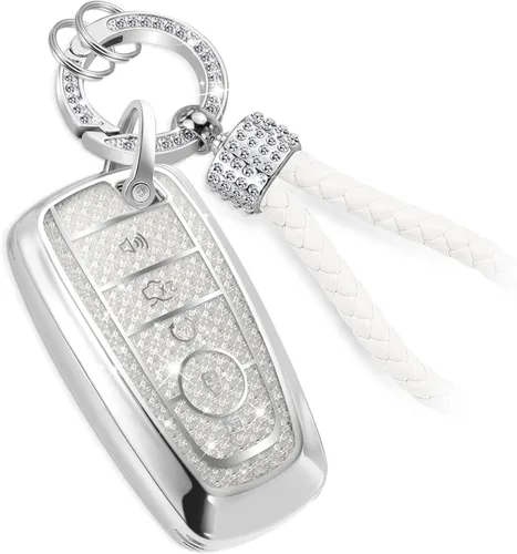 Miniatura 24 de para Buick - Funda para llavero con llavero de cuerda trenzada metálica anti-pérdida mejorada, carcasa suave de TPU exquisita para Avenir Envision