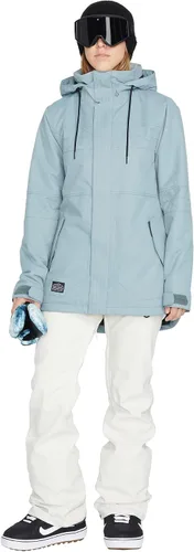 Miniatura 3 de Volcom Fawn - Chaqueta con capucha para mujer con aislamiento para snowboard y esquí Violeta Violet Ice