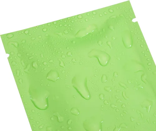 Miniatura 6 de QQ Studio 100 PCS Bolsas de Papel de Aluminio Mylar Metálico con Parte Superior Abierta Sellables (8x12cm(3.1x4.7"), 100x Verde)