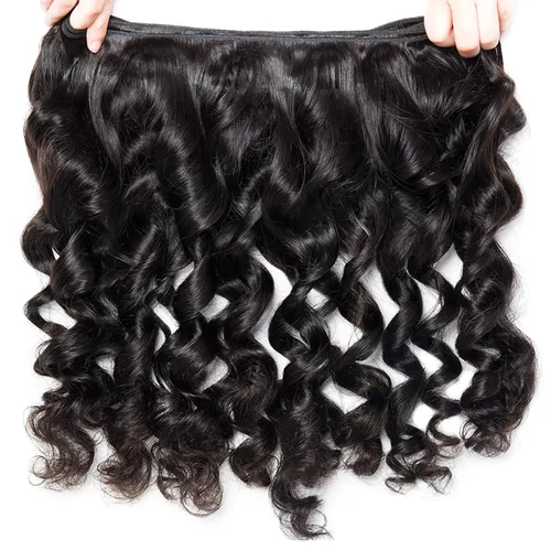 Miniatura 4 de Extensiones de cabello humano corto ondulado suelto, 1 Bunldes, 100% sin procesar, cabello virgen brasileño de 8 pulgadas, extensiones de cabello