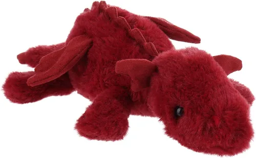 Apricot Lamb Toys Peluche de Dragón Dinosaurio Ciruela Acostado Animal de Peluche Suave y Tierno Perfecto para Niño (Dragón Rojo, 15 Pulgadas)