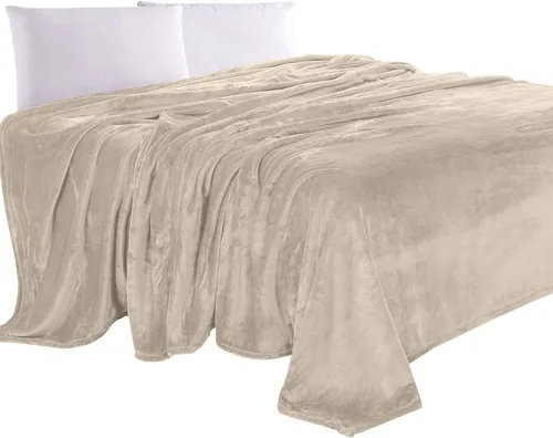 Miniatura 33 de Elegant Comfort Manta de Lujo con Sensación de Terciopelo, Manta Ligera para Todas las Estaciones, Ultra Suave, de Felpa de Forro Polar de Franela