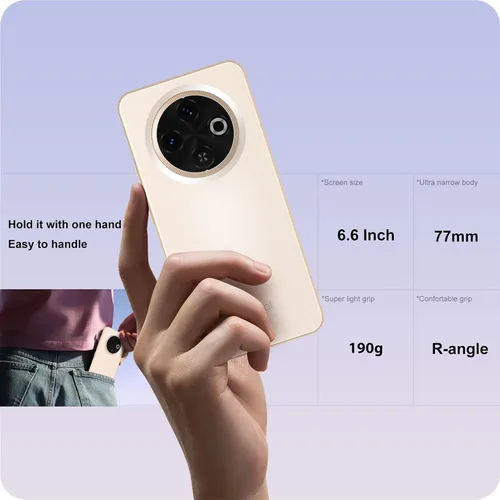 Miniatura 5 de A3 4G teléfonos Android desbloqueados 6.6” pantalla HD+ Android 12 teléfono inteligente Octa-Core 6(3+3)+16GB/256 TF Dual SIM teléfono celular Dorado
