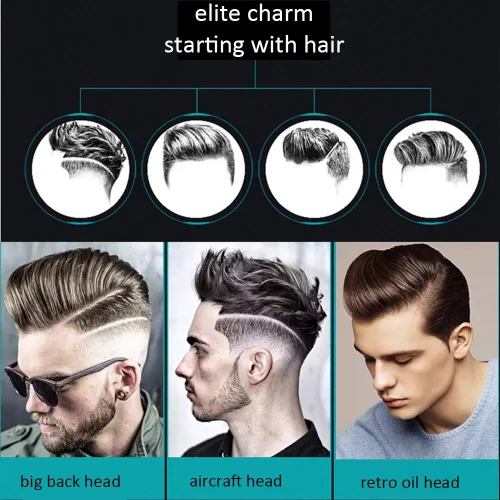 Miniatura 6 de Peine de pelo para peluquería peluquero peluquero textura peine paquete de 5 cepillos profesionales para el cabello retro peluquería estilo cuidado