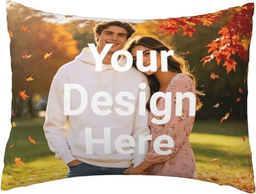 Miniatura 9 de Fundas de almohada personalizadas con texto de imagen, 12 x 12 pulgadas, fundas de almohada cuadradas personalizadas de doble cara para sofá cama