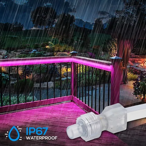 Miniatura 5 de Torchstar - Luz LED de neón para exteriores 50 pies, IP67, impermeable, CA 120 V (150 pies máximo), certificación ETL y UL, decoración de edificio