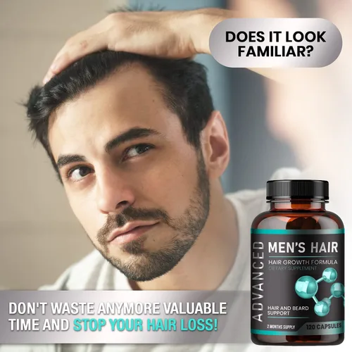 Miniatura 6 de Vitaminas para el crecimiento del cabello para hombres + limpieza y desintoxicación pulmonar. Apoya la salud pulmonar. Apoya la salud respiratoria.