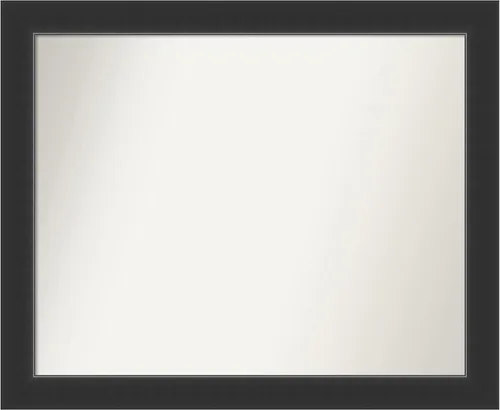 Miniatura 382 de Amanti Art Espejo personalizado, espejo de baño negro Astor, espejo de pared o espejo de tocador de baño sobre el fregadero (25 x 25 pulgadas)