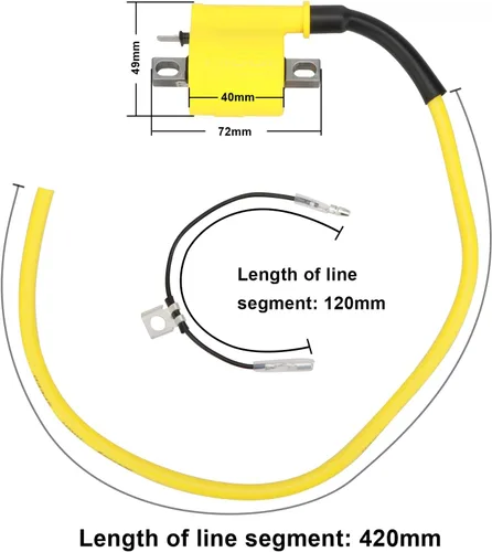 Miniatura 3 de Bobina de encendido NIBBI para motocicleta de 2/4 tiempos, bobina de encendido de alto rendimiento, compatible con mini moto de 4T 2T, moto