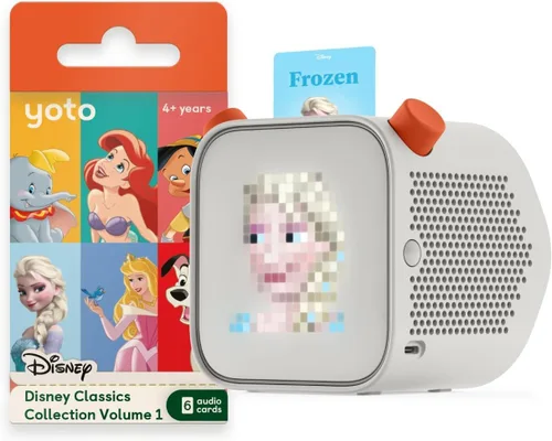 Yoto Player (3ª Gen.) + Paquete Clásicos de Disney – Altavoz Bluetooth de Audio para Niños, Dispositivo Todo en Uno sin Pantalla Reproduce
