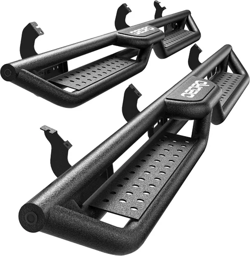 Miniatura 11 de OEDRO - Estribos compatibles con Toyota Tundra doble cabina 2007-2021 (2 puertas traseras de media talla), escalones laterales atornillables de Dos