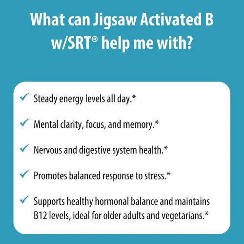 Miniatura 6 de Jigsaw Health Complejo B activado con SRT, 120 comprimidos