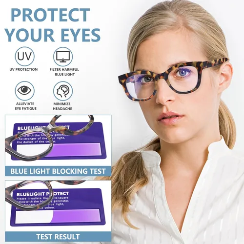 Miniatura 2 de Anteojos progresivos de lectura multienfoque para mujer, con bloqueo de luz azul, lentes para lectura de computadora
