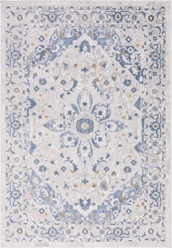 Miniatura 3 de SAFAVIEH Palma Collection - Alfombra decorativa de 4 pies 5 pulgadas x 6 pies 5 pulgadas, diseño de medallón floral, no desprende pelusa y de fácil