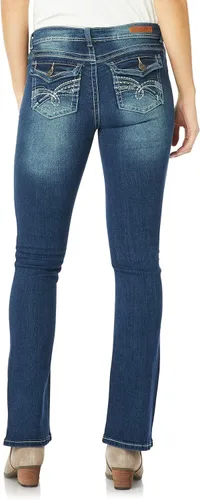 Miniatura 2 de WallFlower Pantalones de mezclilla para mujer Legendary Bootcut Insta Stretch Juniors (estándar y Plus)