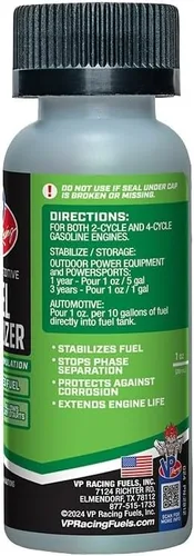 Miniatura 2 de VP Racing Fuels 2812 Madditive - Estabilizador de combustible con armadura de etanol, 2 onzas (paquete de 1)