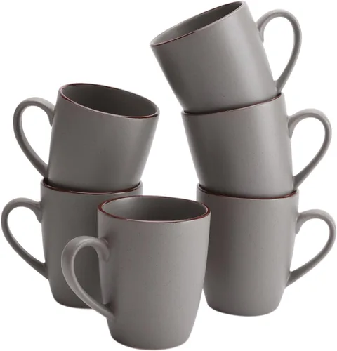 Miniatura 33 de famiware Venus - Tazas de café para 4, juego de tazas de 12 onzas, taza para beber con asa para café, té, cacao, leche, carbón