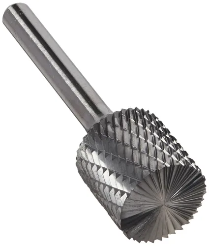 Miniatura 51 de Drill America SA-1 Rebaba de carburo/lima giratoria cilíndrica de doble corte para amoladora de troquel de 1/4" de diámetro x 5/8" de longitud