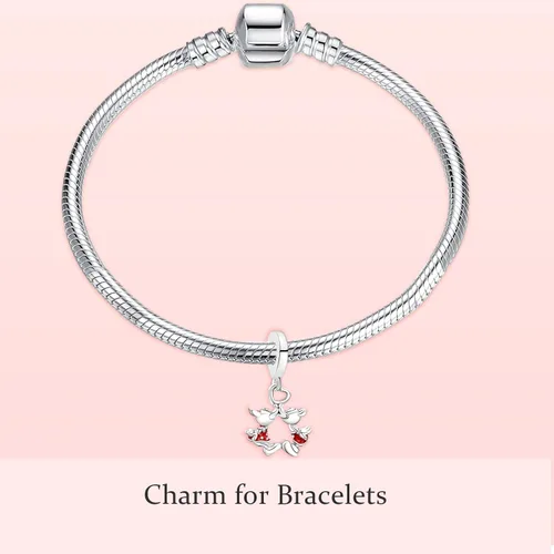 Miniatura 4 de MITSOKU Love & Heart - Colgantes colgantes para mujer, pulseras, collares, collares de plata de ley 925, joyería de regalo para niñas en Navidad