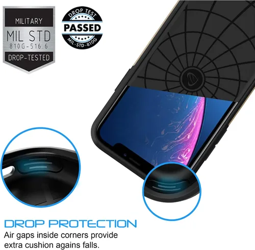 Miniatura 3 de Luvvitt Ultra Armor - Funda diseñada para iPhone 11 Pro Max 6.5 2019 con placa de metal extraíble para soporte magnético