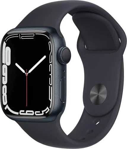 Miniatura 24 de Apple Watch - Serie 7 [GPS 41mm] Reloj inteligente con caja de aluminio azul con correa deportiva azul abismo. Rastreador de actividad física
