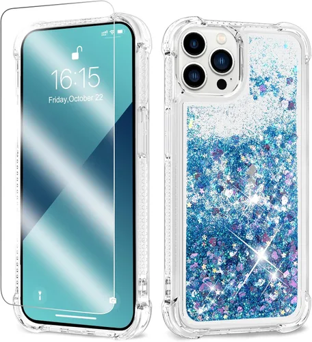 Miniatura 10 de Funda con purpurina para Samsung Z Flip 3, a prueba de golpes, funda de TPU transparente con purpurina líquida para Samsung Z Flip 3 para mujer