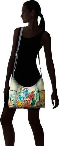 Miniatura 6 de Anna by Anuschka Hobo de hombro grande de cuero para mujer