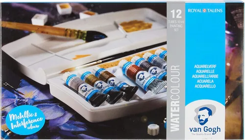 Miniatura 20 de Van Gogh - Juego de pintura para acuarela, lata de metal, 24 mitades 24 General (lata de metal)