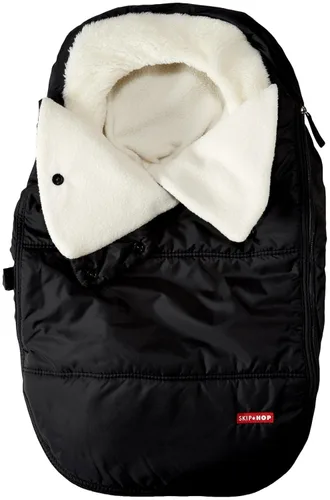 Miniatura 8 de Saco con abrigo y capucha Skip Hop & Go, cubierta para asiento de auto, accesorio de ajuste universal, gris oscuro, para bebé y niño pequeño Gris