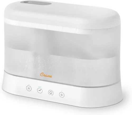 Miniatura 6 de Crane Humidificador de niebla fría de 0.5 galones de llenado superior y difusor de aceite esencial, silencioso, tiempo de funcionamiento de 15