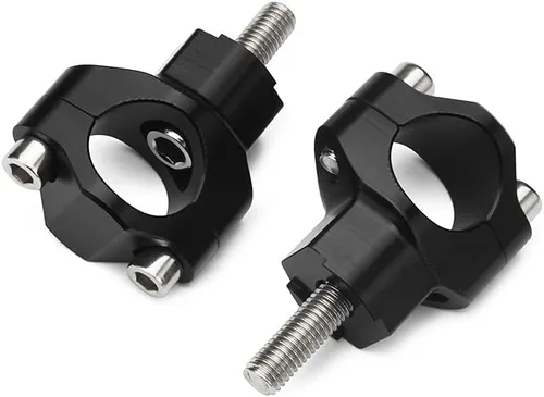 Miniatura 3 de JFG RACING Elevador de Manillar de Dirt Bike, Soportes Abrazaderas de Manillar de Motocicleta CNC para 125-530 SX SXF EXC EXCF XCW XCFW Negro