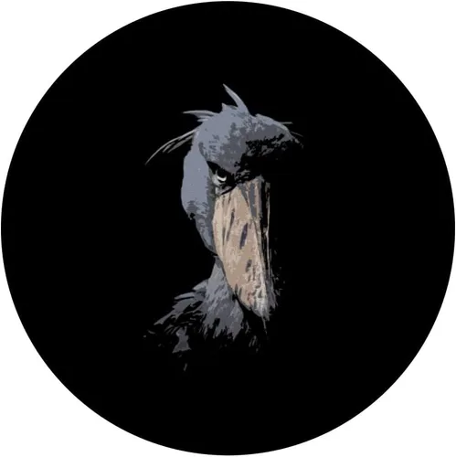 Miniatura 3 de Shoebill Amante de Aves Maya Amante Aves Agojadas PopSockets Intercambiable PopGrip