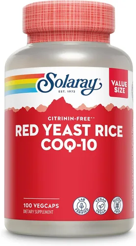 Miniatura 7 de SOLARAY Arroz de levadura roja Plus CoQ-10 y vitamina B-3 de niacina sin enjuague, apoyo cardíaco saludable y cardiovascular, no irradiado y sin