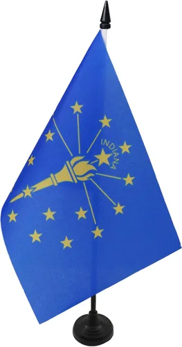 Miniatura 88 de Bandera de mesa de Colorado de 4 x 6 pulgadas, bandera de escritorio del estado de Colorado de EE. UU., 5.9 x 3.9 in, palo y base de plástico negro