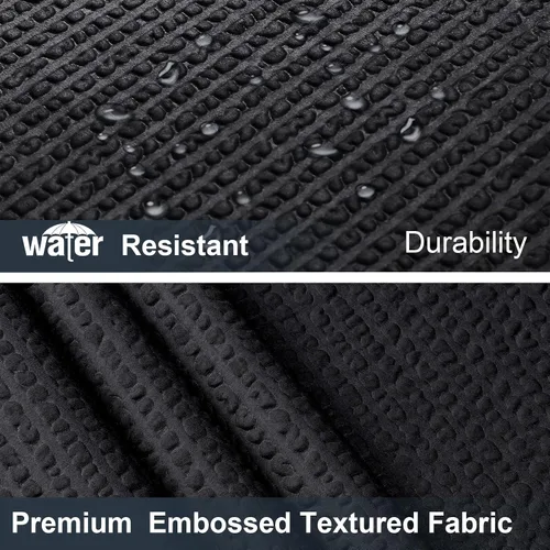 Miniatura 4 de OWENIE Cortina de ducha negra para baño, cortina de ducha pequeña con textura en relieve 3D para tamaño de ducha estrecha, lavable a máquina