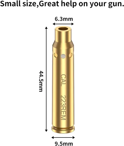 Miniatura 3 de Tipfun - Calibrador de mira, calibre 223, 5.56 mm / 300 Win Mag / 22LR / 9 mm / 6.5 Grendel /.338 Lapua / 30-30 Punto rojo