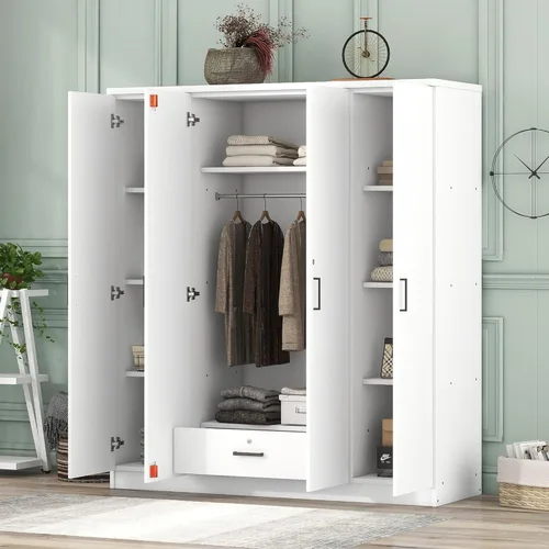 Miniatura 10 de Armarios de almacenamiento con puerta de cerradura, ropa de acero, armario independiente para oficina, hogar, escuela, empleado, gimnasio