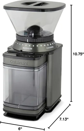 Miniatura 3 de Cuisinart Molinillo de café, molinillo de café eléctrico automático de un solo toque con fresas y selector de molienda de 18 posiciones, selector