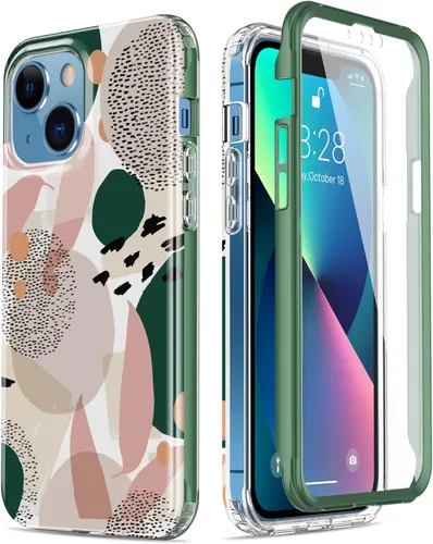 Miniatura 41 de Esdot Funda protectora para iPhone 13 Mini con protector de pantalla integrado, protección de grado militar con diseños de moda para mujeres