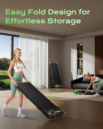 Miniatura 7 de TREAFLOW Caminadora portátil debajo del escritorio con inclinación 2.5HP para oficina en casa 265 libras de capacidad con control remoto LED