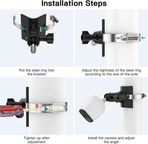 Miniatura 7 de Soporte de cámara exterior para Arlo Pro 5S/Pro 3/Ultra 2/Essential XL, para eufyCam 2C/2C Pro y más cámara roscada de 1/4 pulgadas sin montaje