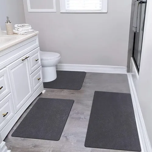 Miniatura 22 de Tierra de Diatomeas Tapete de Baño Alfombras de Baño Súper Absorbente Secado Rápido Antideslizante Tapete de Baño Delgado Tapetes de Piso de Baño