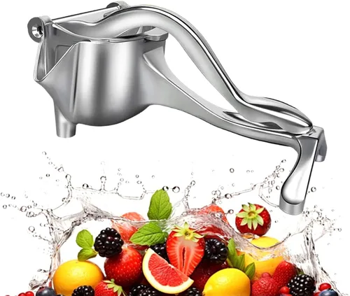 Extractor de jugo de fruta fresca de aleación de aluminio, exprimidor manual 2026, exprimidor manual de prensa manual con agarre ergonómico para