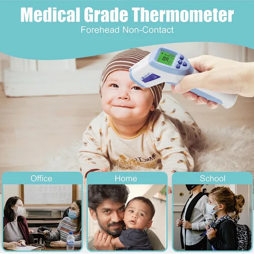 Miniatura 6 de Termómetro digital infrarrojo temporal de grado médico sin contacto para adulto/bebé/niño/bebé/enfermera. Amplim mejor temperatura de la fiebre