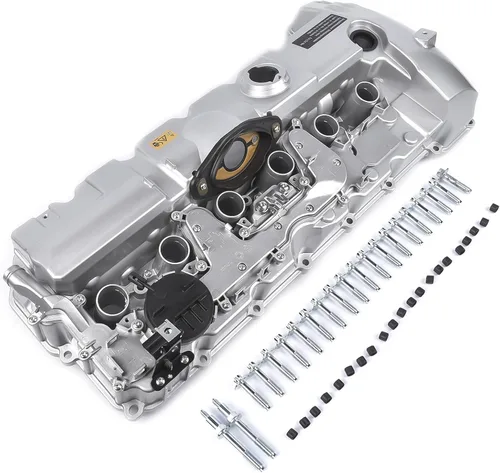 Miniatura 4 de Kit de cubierta de válvula de motor de aluminio, juntas y tapa de filtro de aceite ya instalados, repuesto para BMW E60 E70 E82 E83 E85 E89 F10 N52